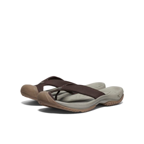 Men's Waimea Leather Flip-Flop  |  Java/Plaza Taupe