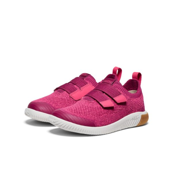 Little Kids' KNX Knit Double Strap | Beaujolais/Raspberry