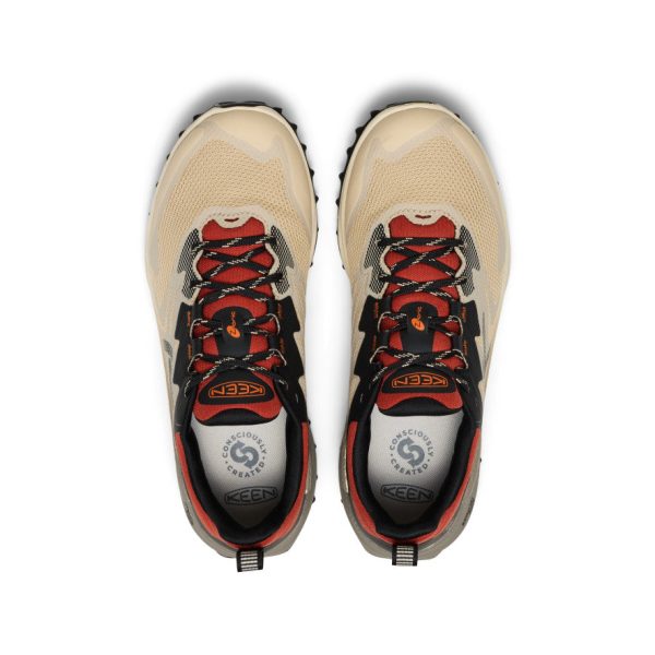 Men's Zionic NXT Waterproof Hiking Shoe | Safari/Red Ochre