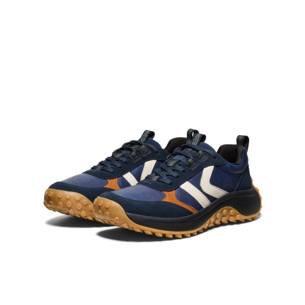 Women's KS86 Leather Sneaker | Sky Captain/Birch