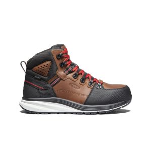 Men's Red Hook Waterproof Boot (Carbon Toe) | Tobacco/Black