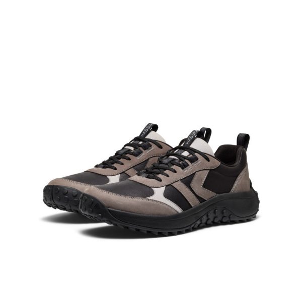 Men's KS86 Leather Sneaker | Black/Steel Grey
