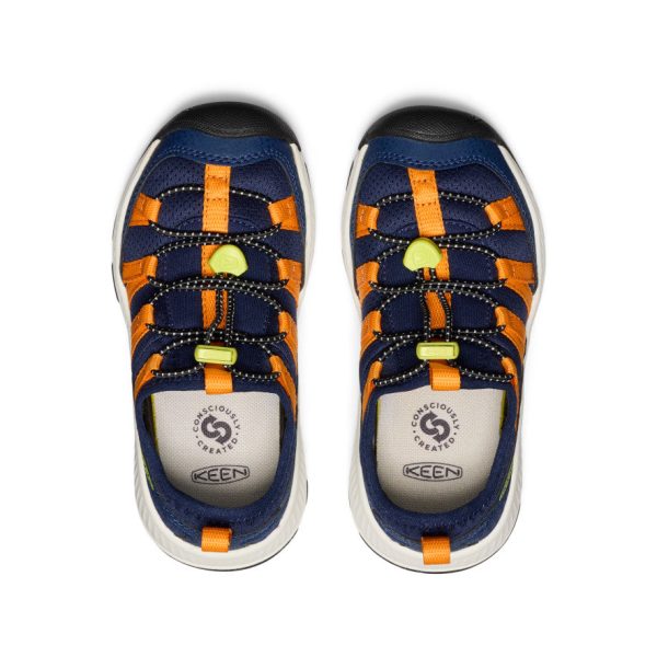 Little Kids' Motozoa Sneaker | Naval Academy/Bright Marigold